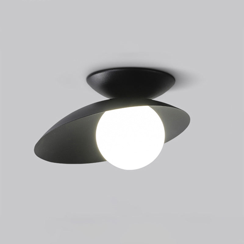 Diff Frosted Glass Globe Asymmetrical Ceiling Light-DF1021