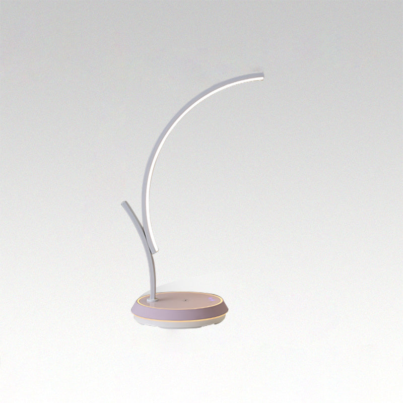 Diff Dimmable Touch Arc Desk Lamp with Wireless Charger-DF8041