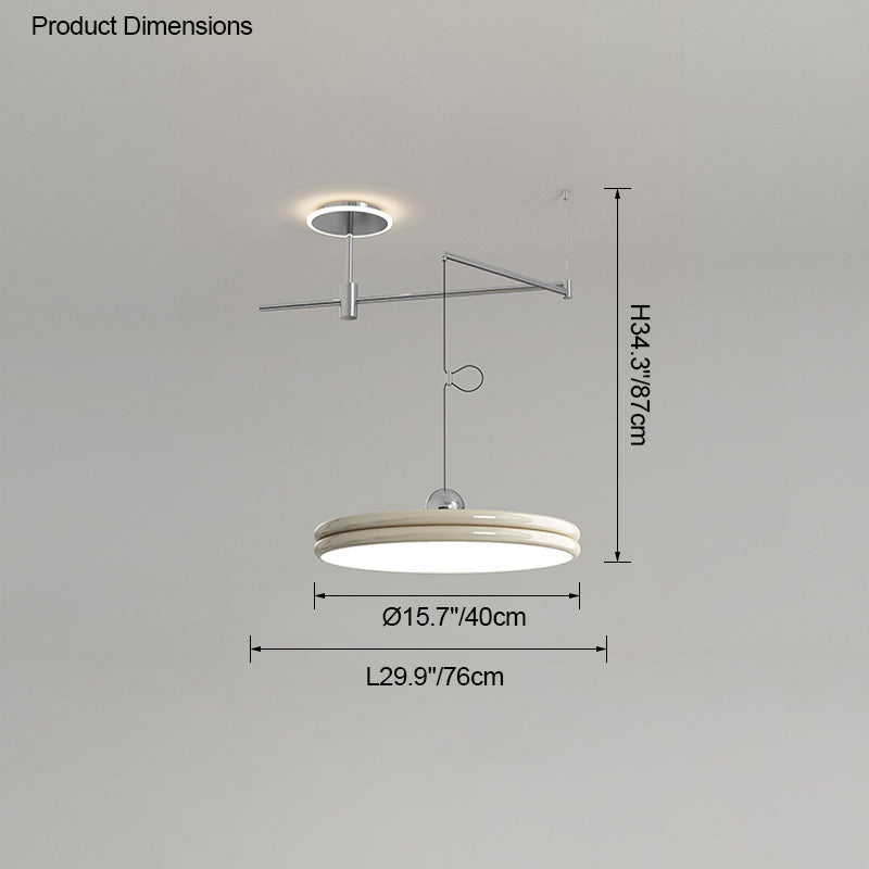 Diff Disc Offset Pendant Light-DF2251