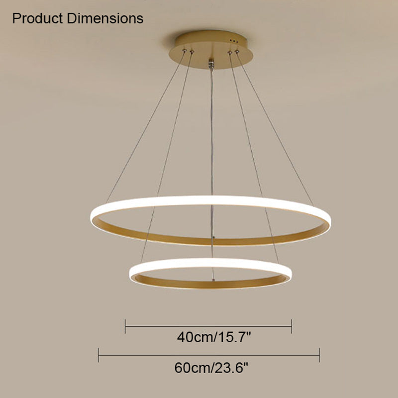Diff Tiered Led Ring Chandelier-DF2006