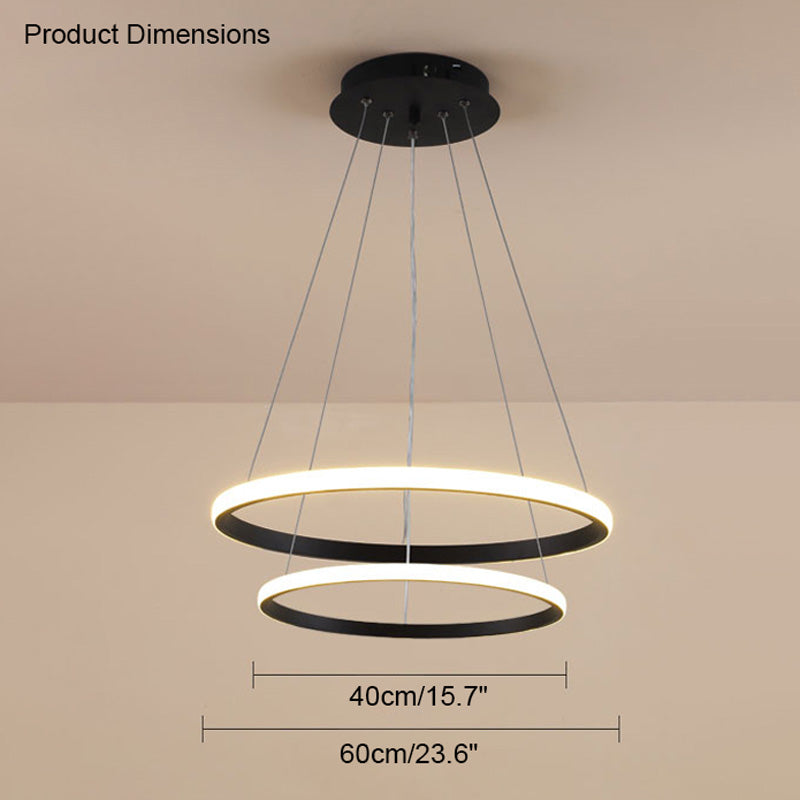 Diff Tiered Led Ring Chandelier-DF2006