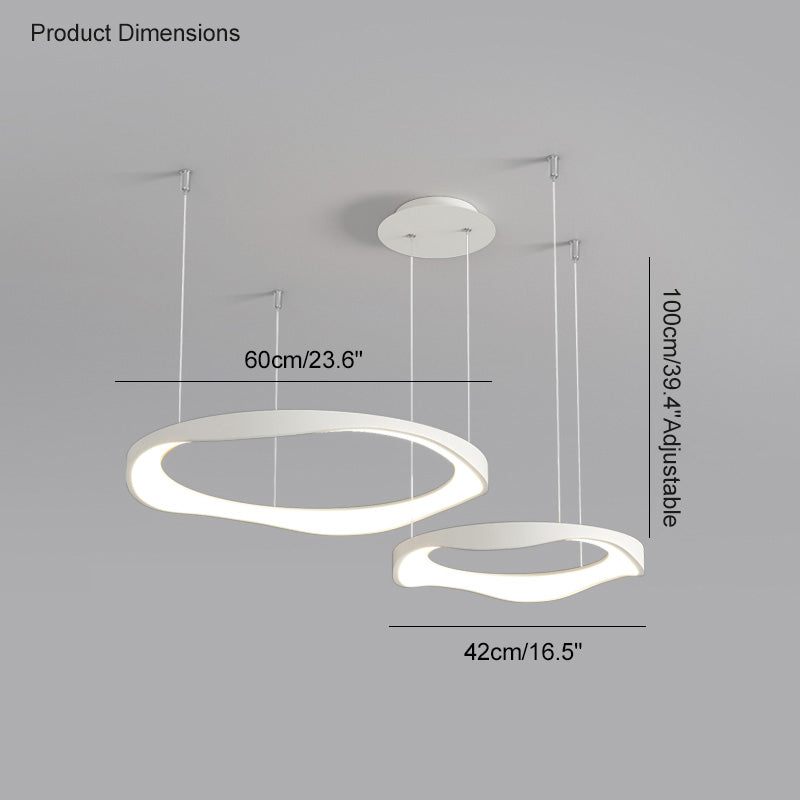 Diff Wavy Circular Led Chandelier-DF2028