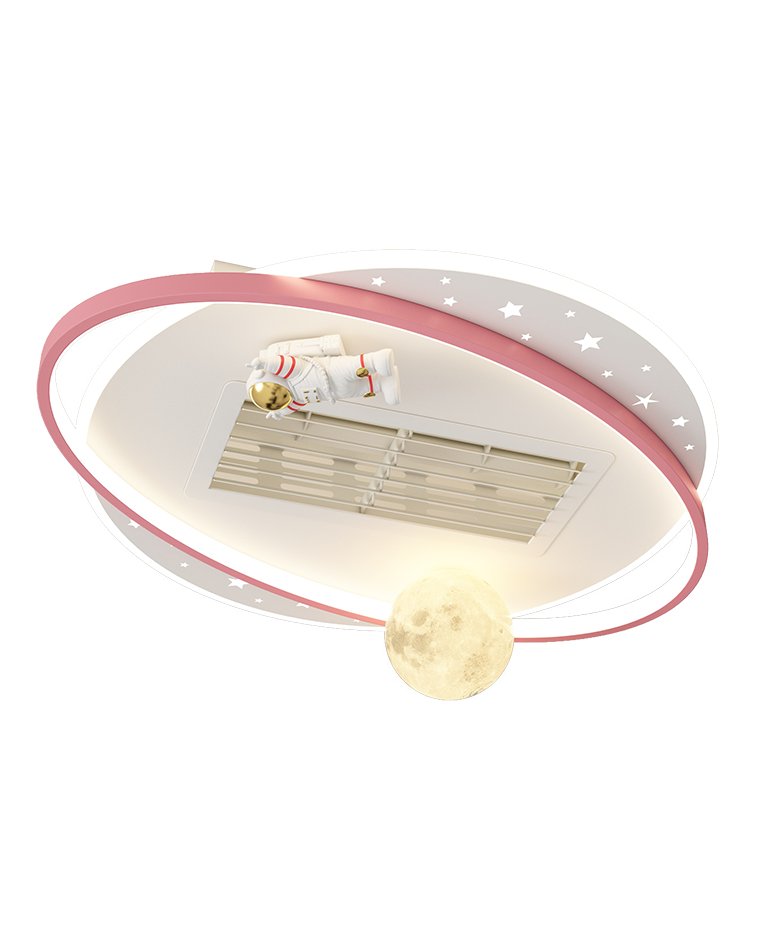 Diff Childish Low Profile Ceiling Fan with Dimmable Light-DF5056