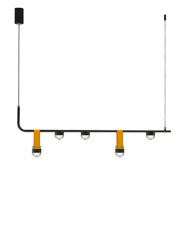 Diff Leather Linear Led Pendant Light-DF2286