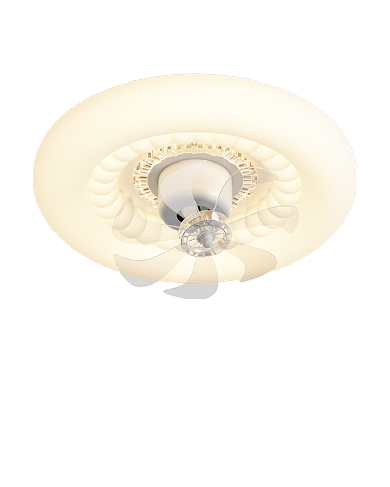 Diff Oscillating Small Low Profile Flush Mount Ceiling Fan with Remote-DF5062