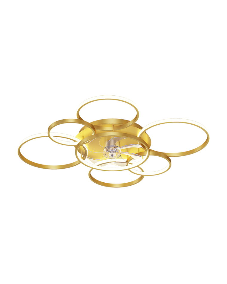 Diff Low Profile Ceiling Fan Chandelier with Remote-DF5050