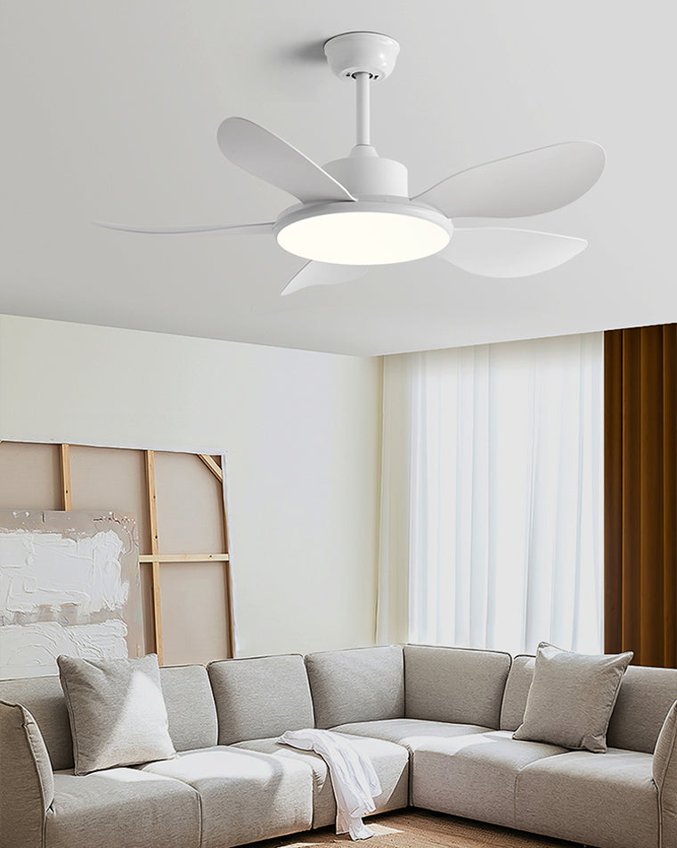 Diff 42" Wood Grain Ceiling Fan with Dimmable Light-DF5003