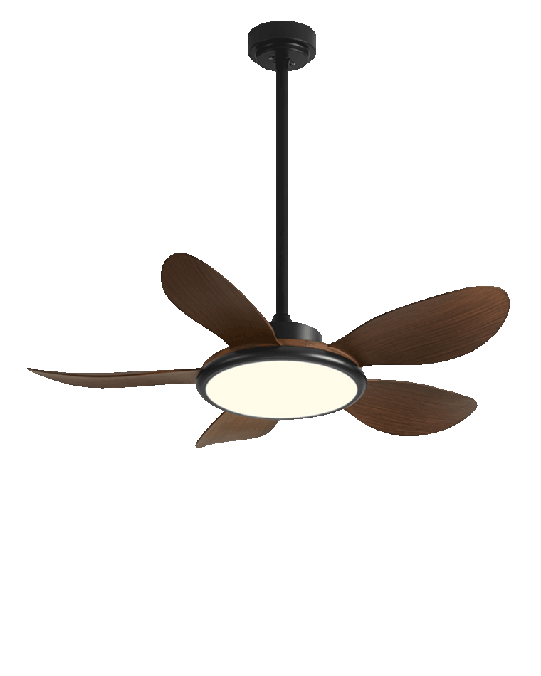 Diff 42" Wood Grain Ceiling Fan with Dimmable Light-DF5003