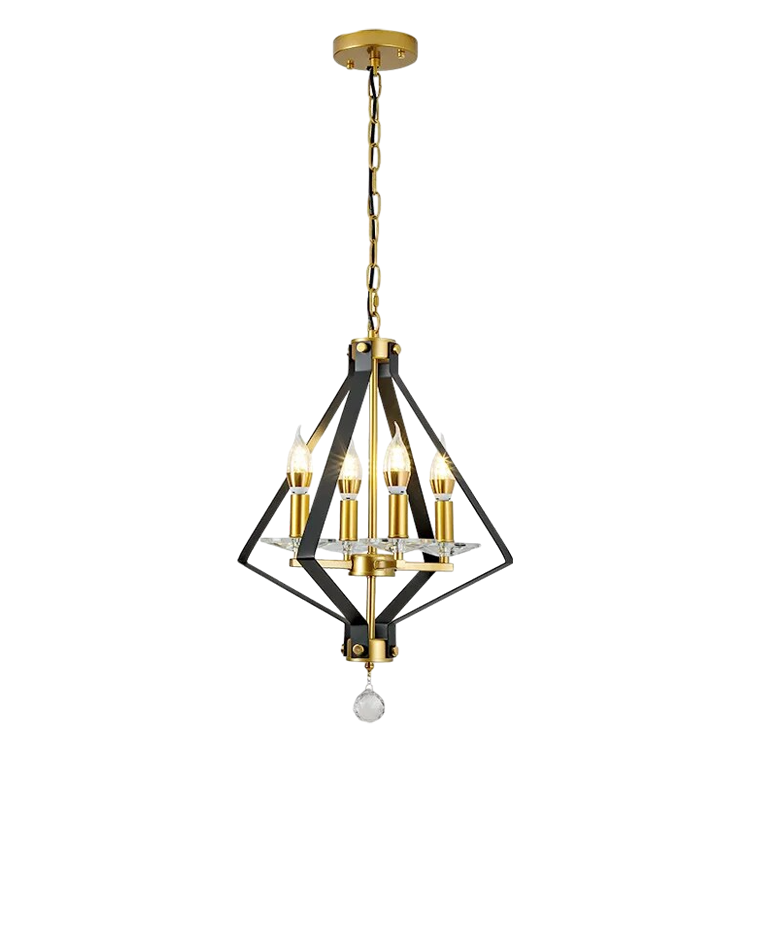 Diff Prism Gold Candle Chandelier-DF2263