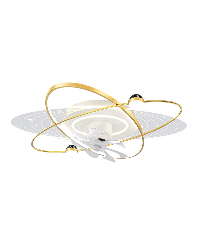 Diff Oscillating Remote Ceiling Fan with Dimmable Light-DF5044