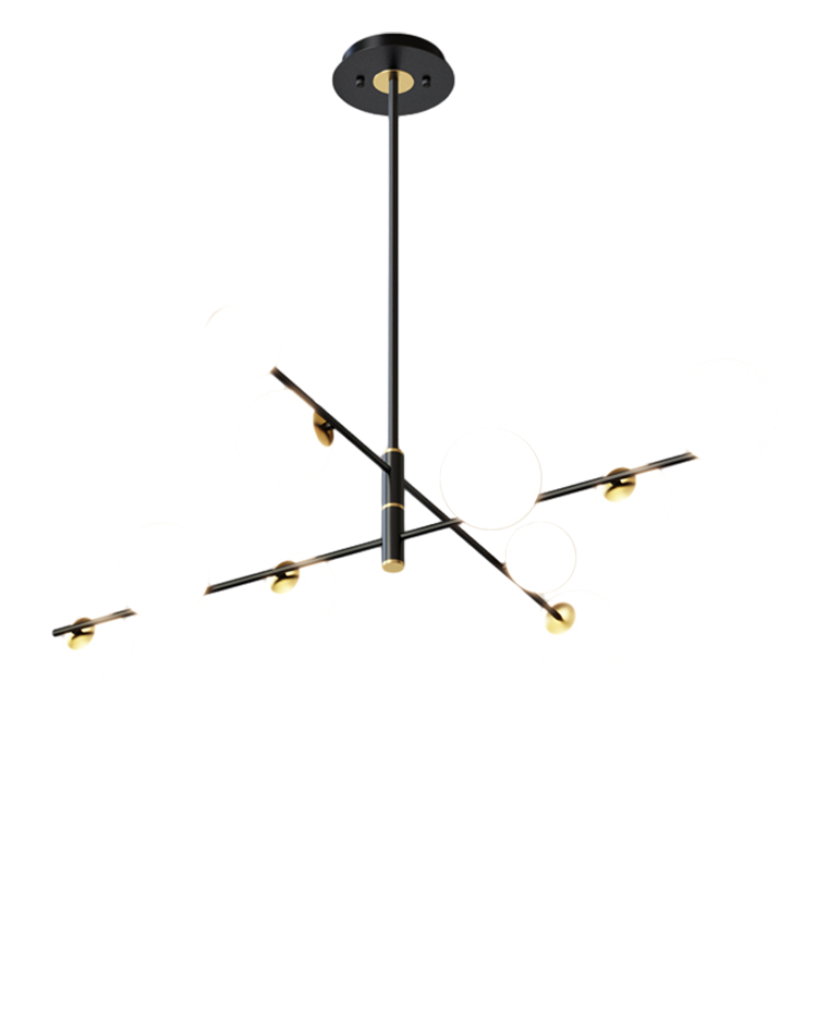 Diff Frosted Glass Globe Chandelier-DF2291