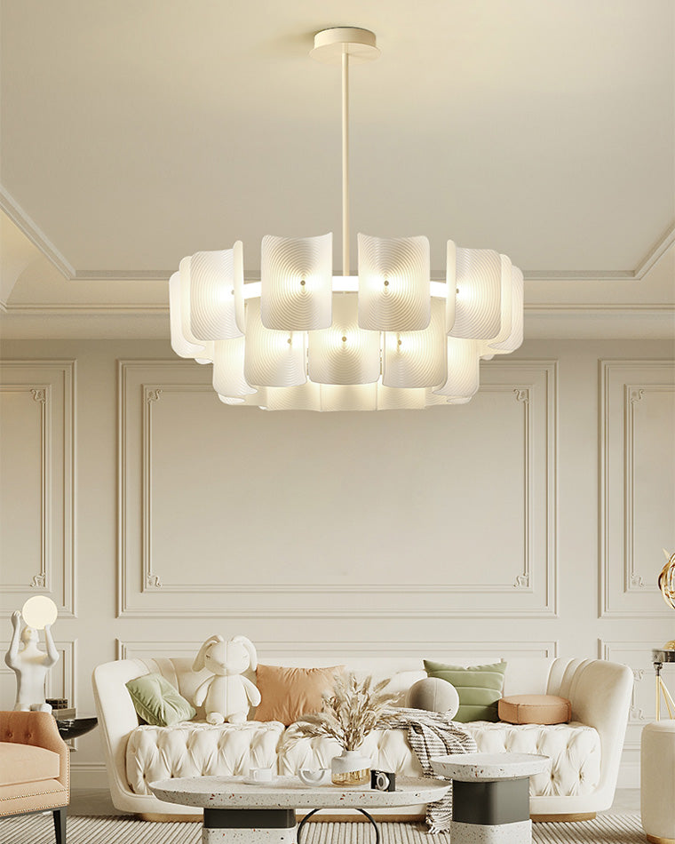 Diff White Tiered Acrylic Chandelier-DF2314