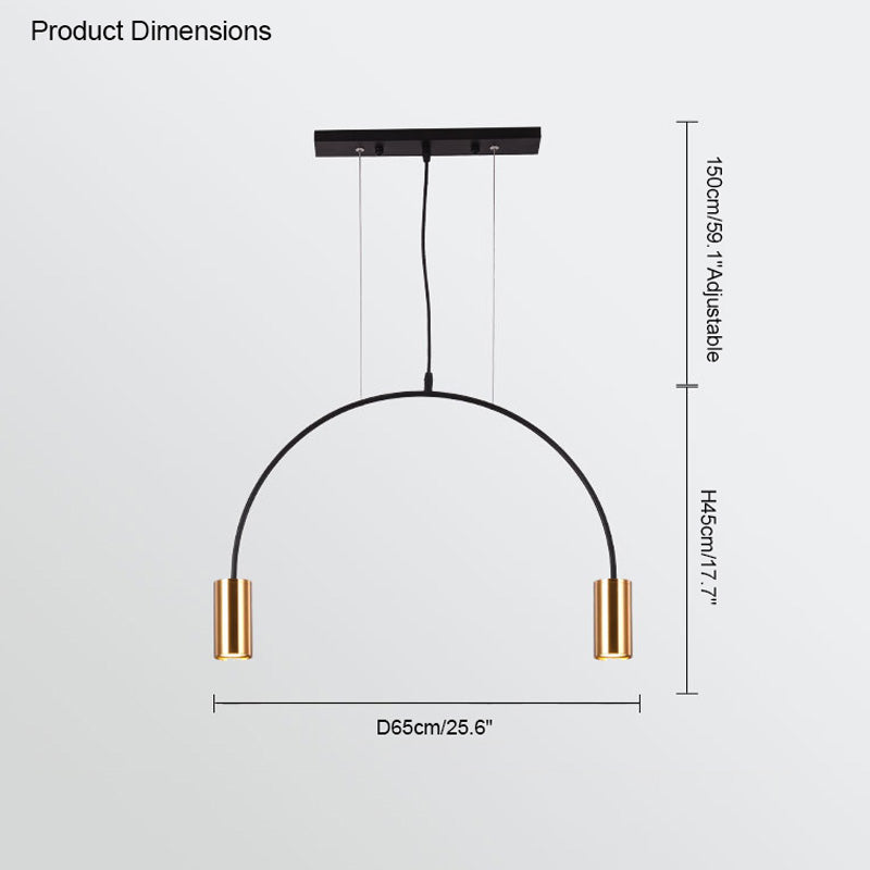 Diff Arc Rainbow Pendant Chandelier-DF2063