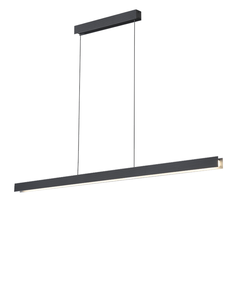 Diff Contemporary Black Linear Led Pendant Light-DF2281