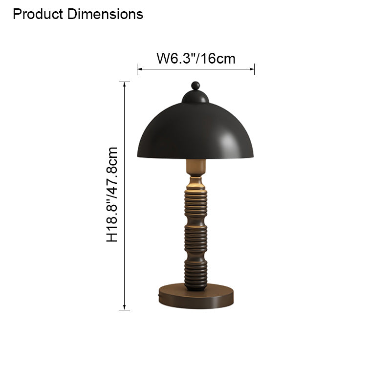 Diff Dome Column Chrome Table Lamp-DF8047