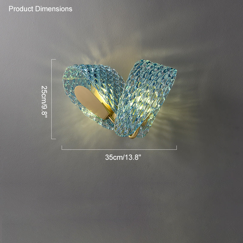 Diff Peacock Leaf Glass Chandelier-DF2213
