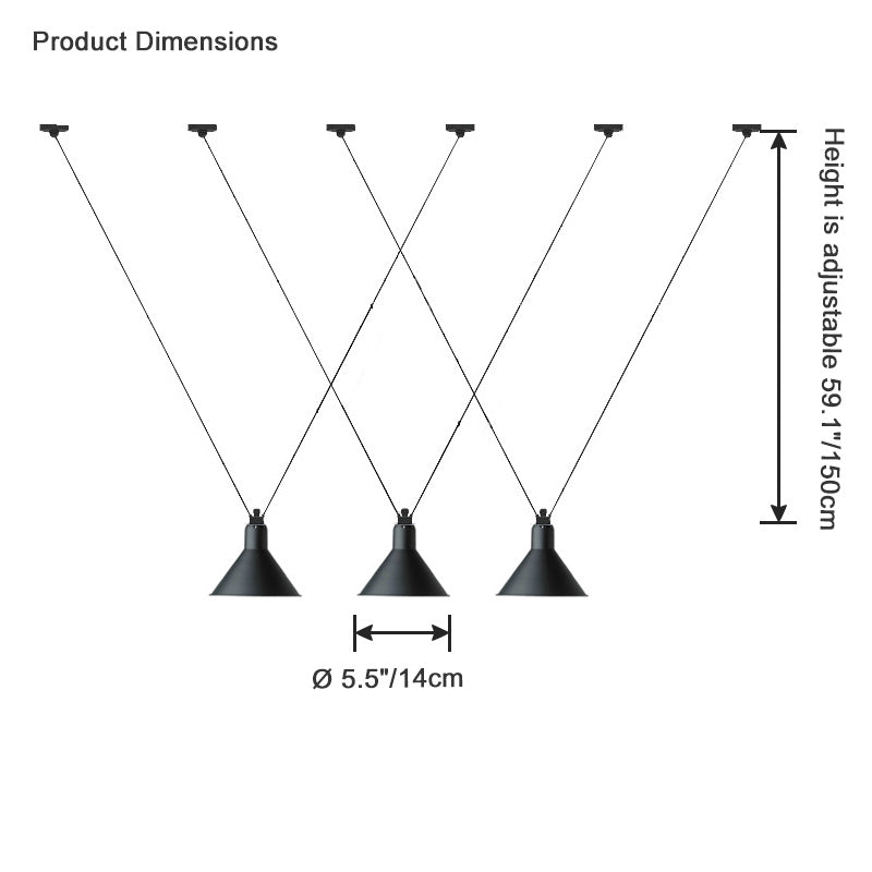 Diff Small Cone Pendant Light-DF2298