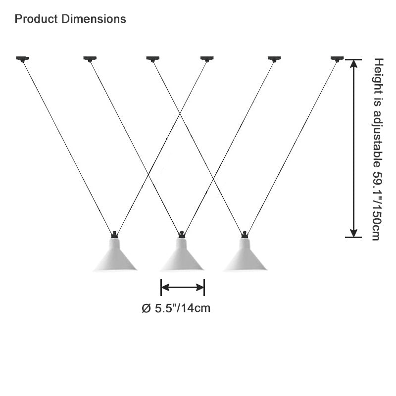 Diff Small Cone Pendant Light-DF2298