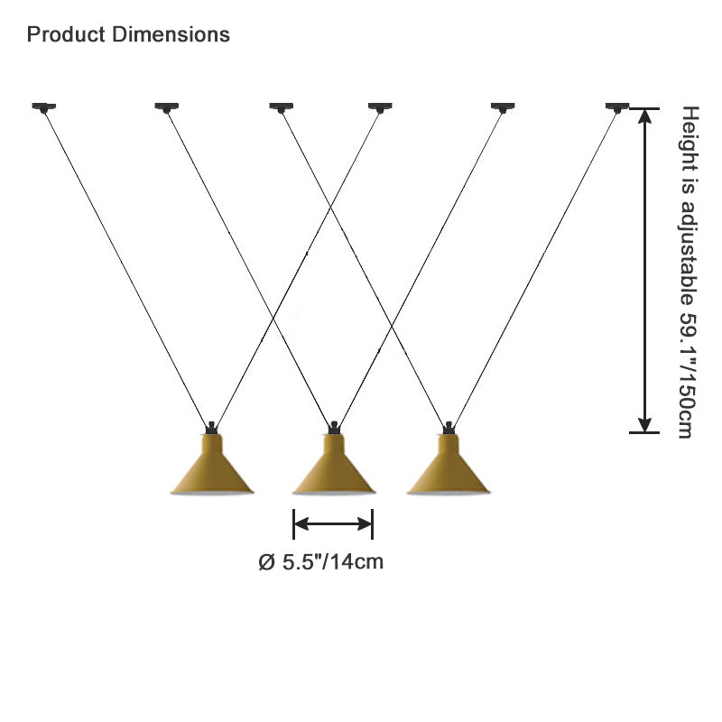 Diff Small Cone Pendant Light-DF2298