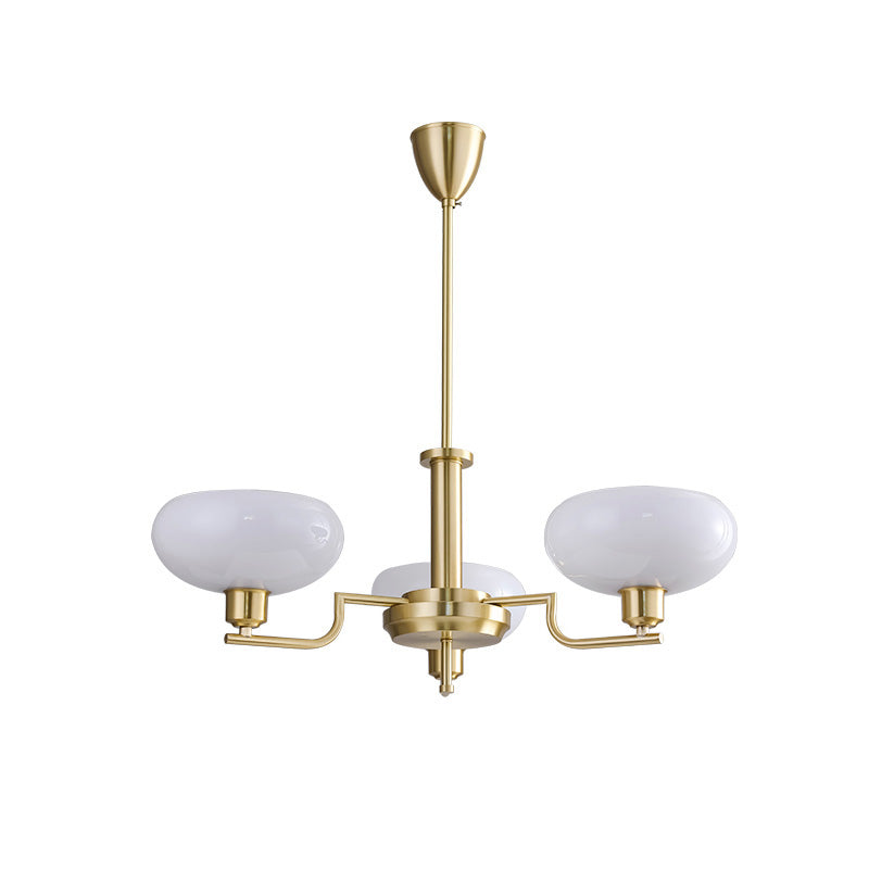 Diff 1920s Milk Glass Chandelier-DF2301