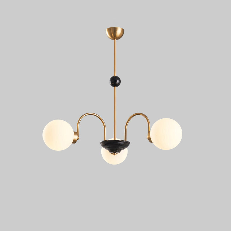 Diff Art Deco Frosted Glass Globe Chandelier-DF2304