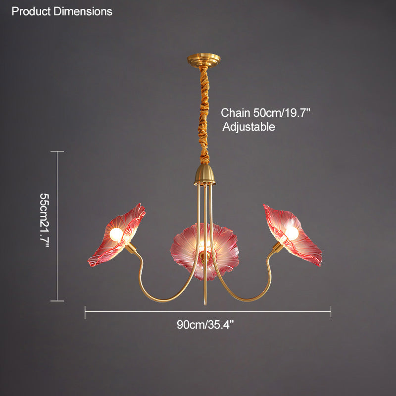 Diff Lotus Flower Arm Chandelier-DF2025