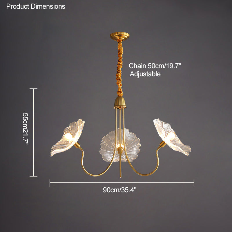Diff Lotus Flower Arm Chandelier-DF2025
