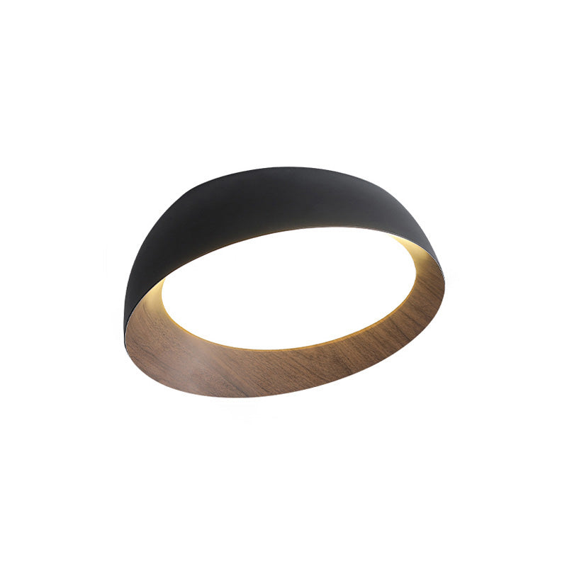 Diff Wood Grain Asymmetrical Flush Mount Ceiling Light-DF1016