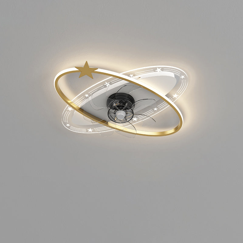 Diff Small Low Profile Ceiling Fan with Remote-DF5059