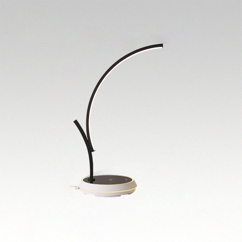 Diff Dimmable Touch Arc Desk Lamp with Wireless Charger-DF8041