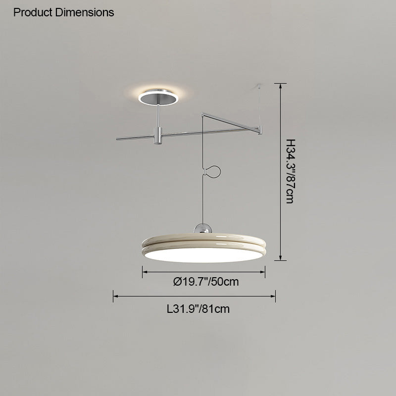 Diff Disc Offset Pendant Light-DF2251