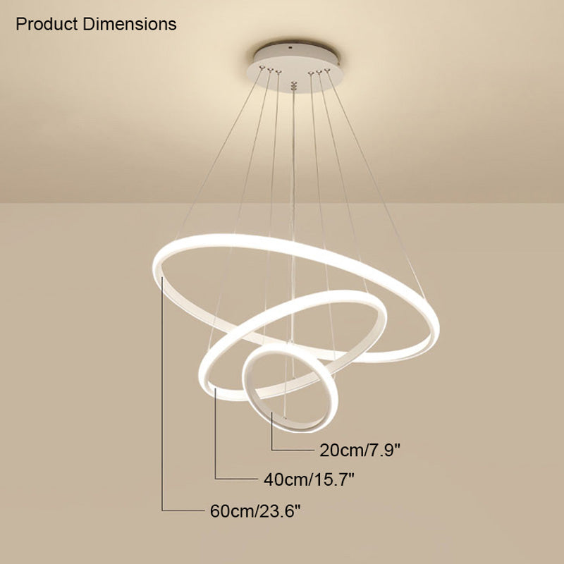 Diff Tiered Led Ring Chandelier-DF2006