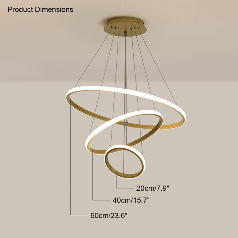 Diff Tiered Led Ring Chandelier-DF2006