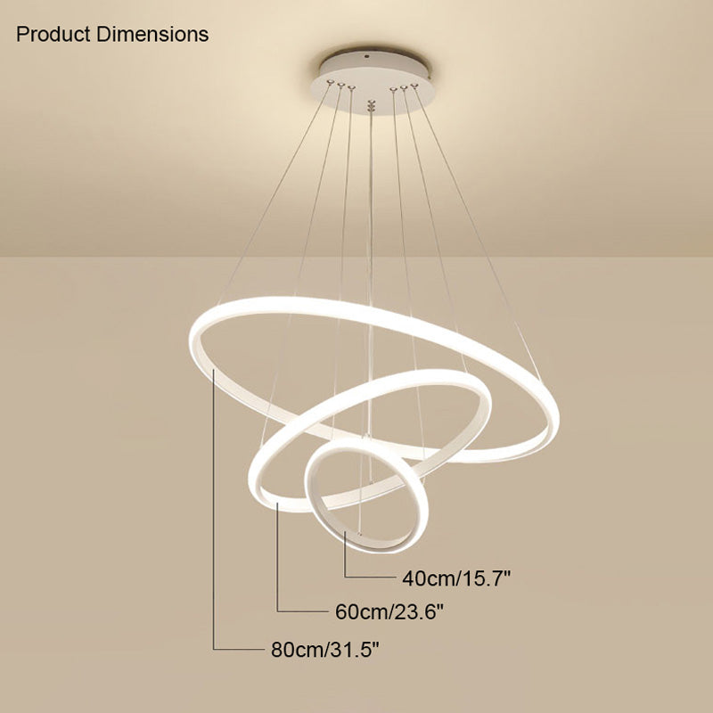 Diff Tiered Led Ring Chandelier-DF2006