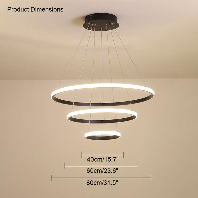Diff Tiered Led Ring Chandelier-DF2006