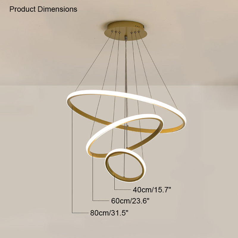 Diff Tiered Led Ring Chandelier-DF2006