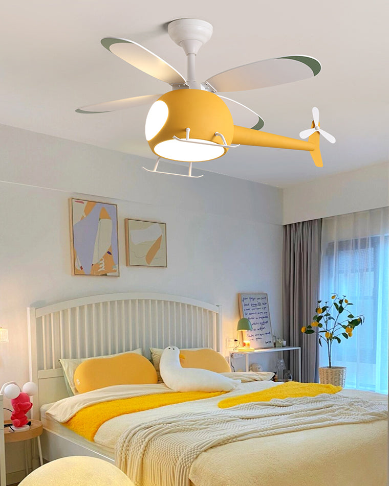 Diff 36" Remote Airplane Ceiling Fan with Dimmable Light-DF5007