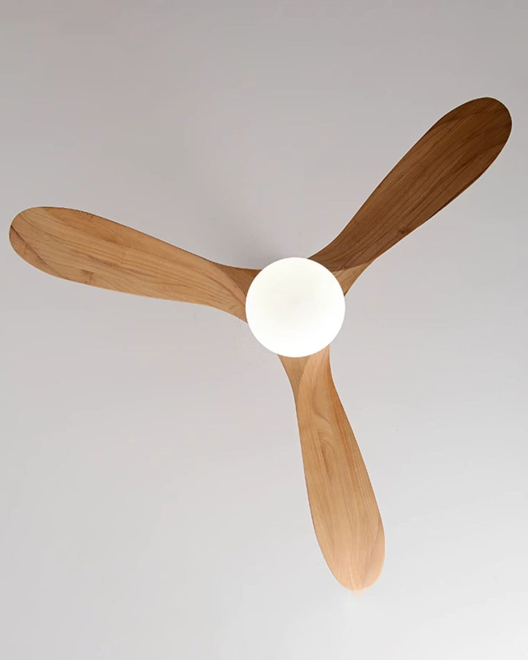 Diff 52" Propeller Wood Ceiling Fan with Dimmable Light-DF5008