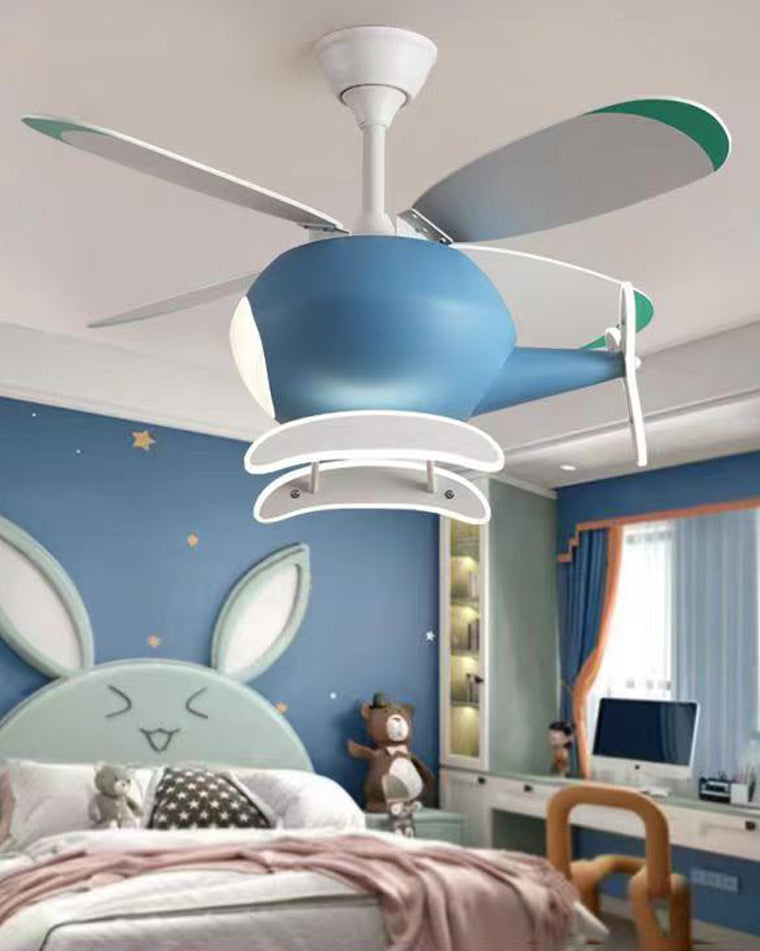 Diff 36" Remote Airplane Ceiling Fan with Dimmable Light-DF5007