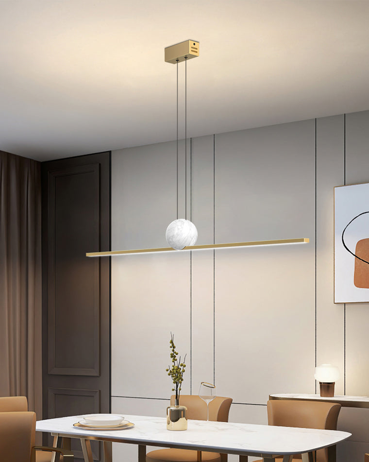Diff Marble Linear Pendant Light-DF2329
