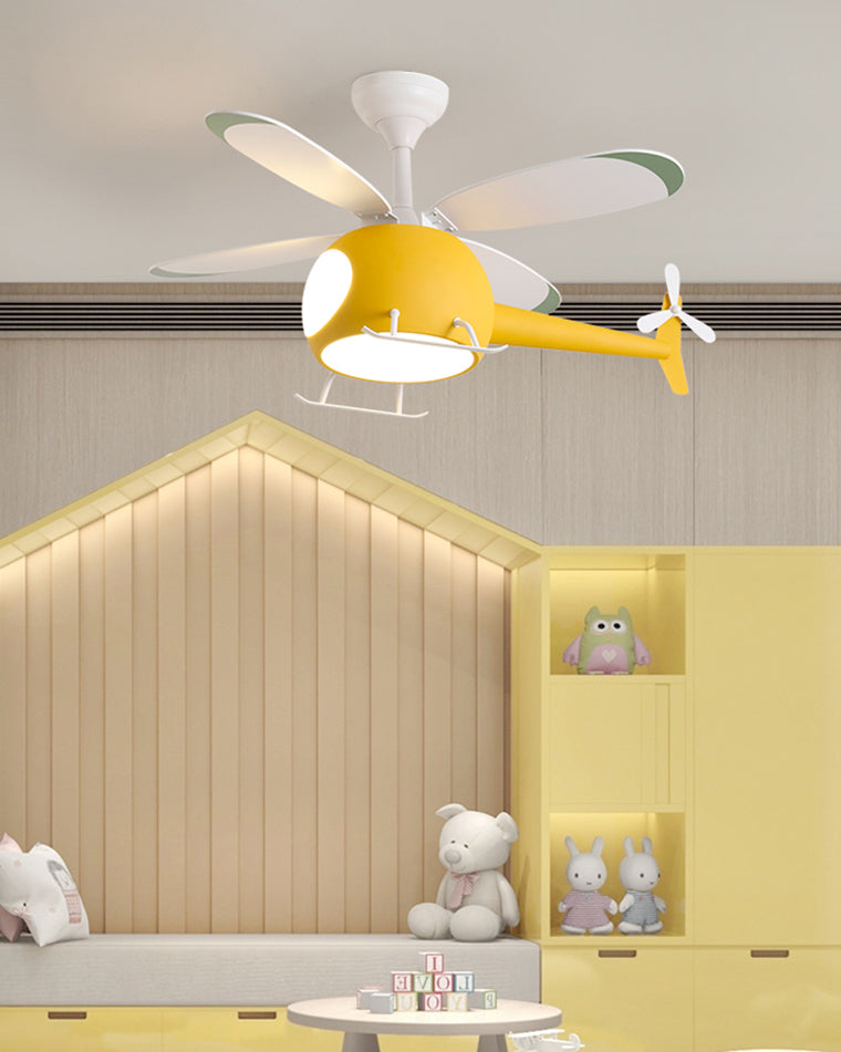 Diff 36" Remote Airplane Ceiling Fan with Dimmable Light-DF5007