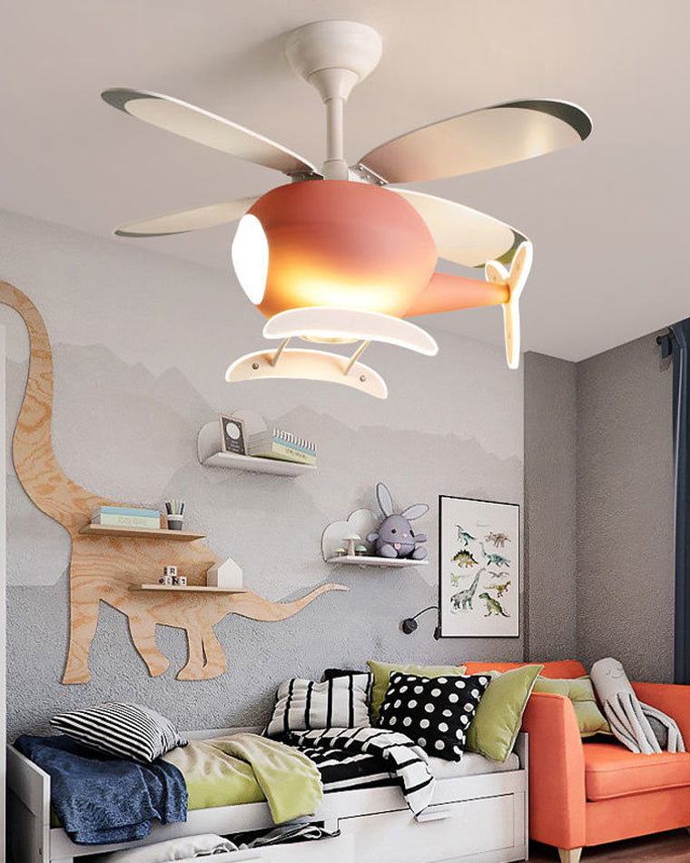 Diff 36" Remote Airplane Ceiling Fan with Dimmable Light-DF5007