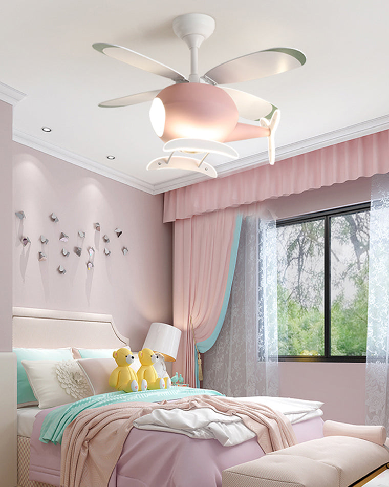 Diff 36" Remote Airplane Ceiling Fan with Dimmable Light-DF5007