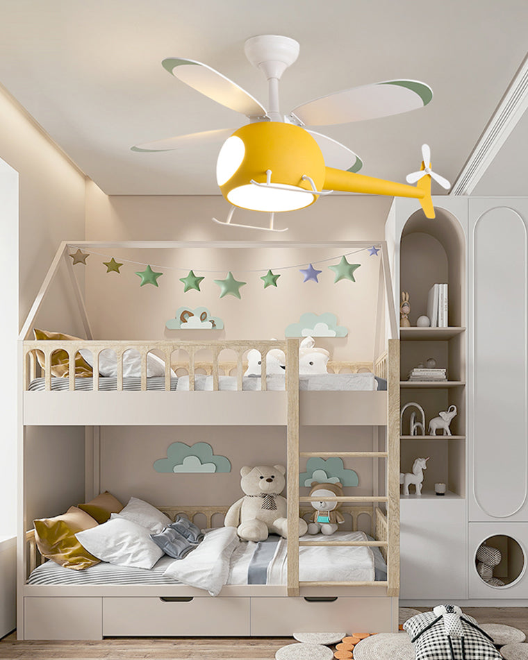 Diff 36" Remote Airplane Ceiling Fan with Dimmable Light-DF5007
