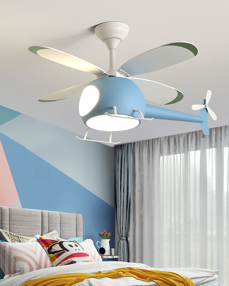 Diff 36" Remote Airplane Ceiling Fan with Dimmable Light-DF5007