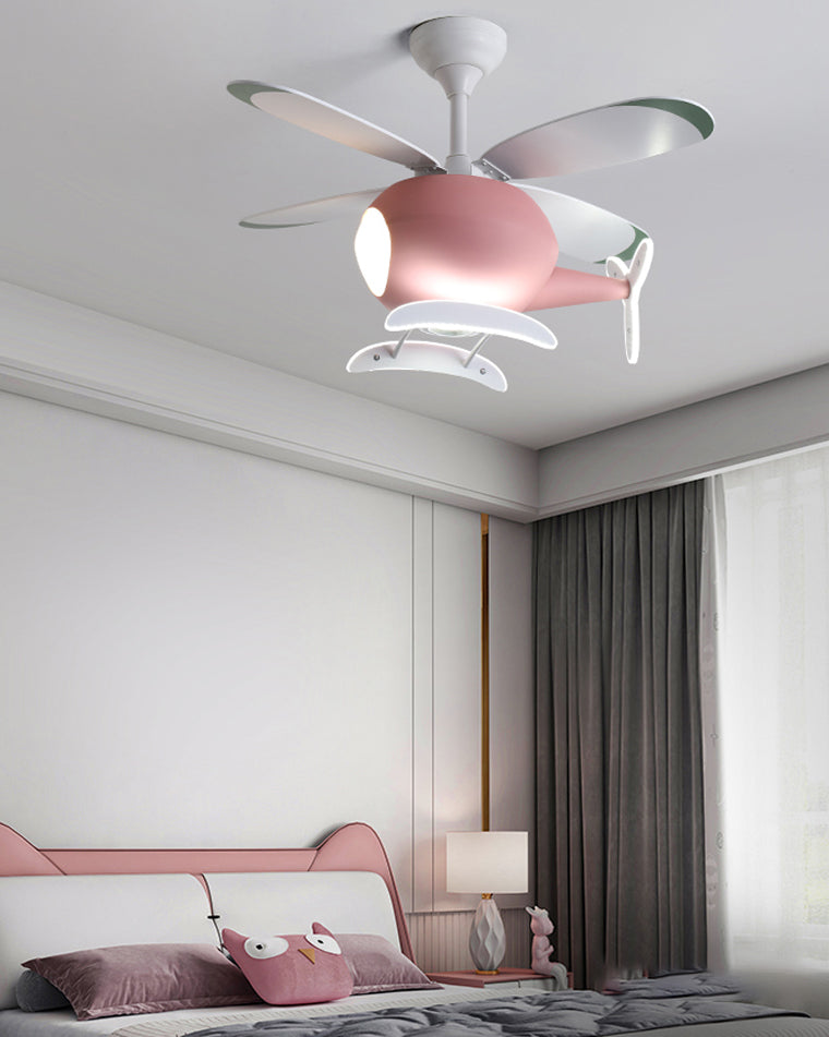Diff 36" Remote Airplane Ceiling Fan with Dimmable Light-DF5007