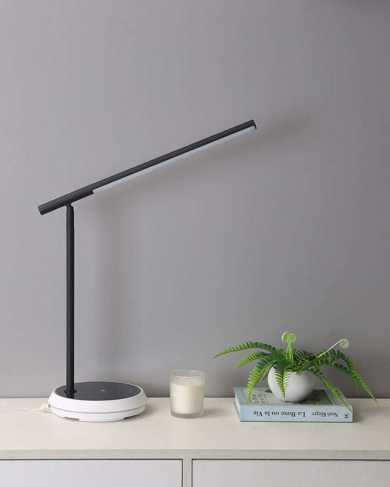 Diff Dimmable Touch Cantilever Desk Lamp with Wireless Charger-DF8040