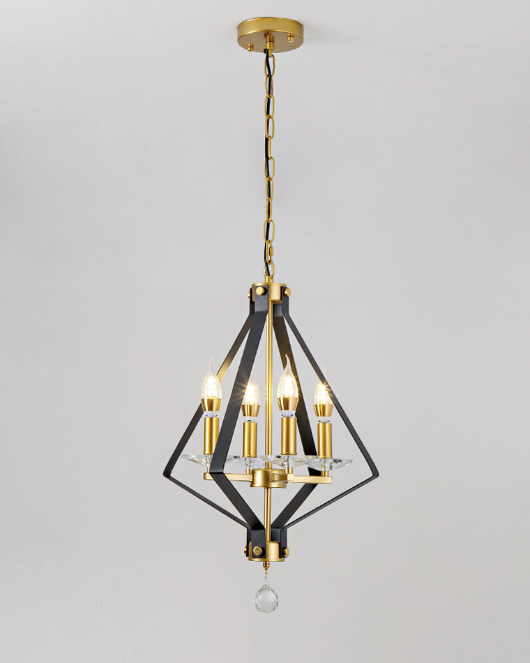 Diff Prism Gold Candle Chandelier-DF2263