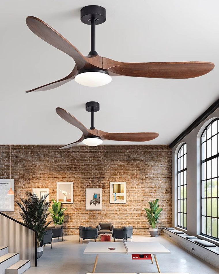Diff 52" Propeller Wood Ceiling Fan with Dimmable Light-DF5008
