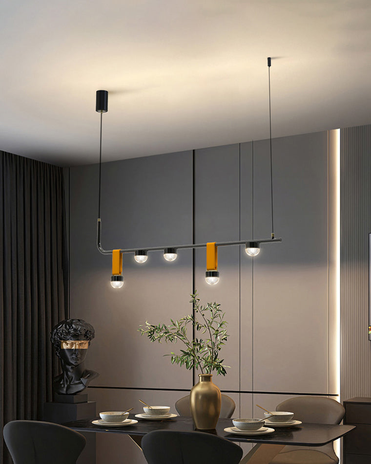Diff Leather Linear Led Pendant Light-DF2286